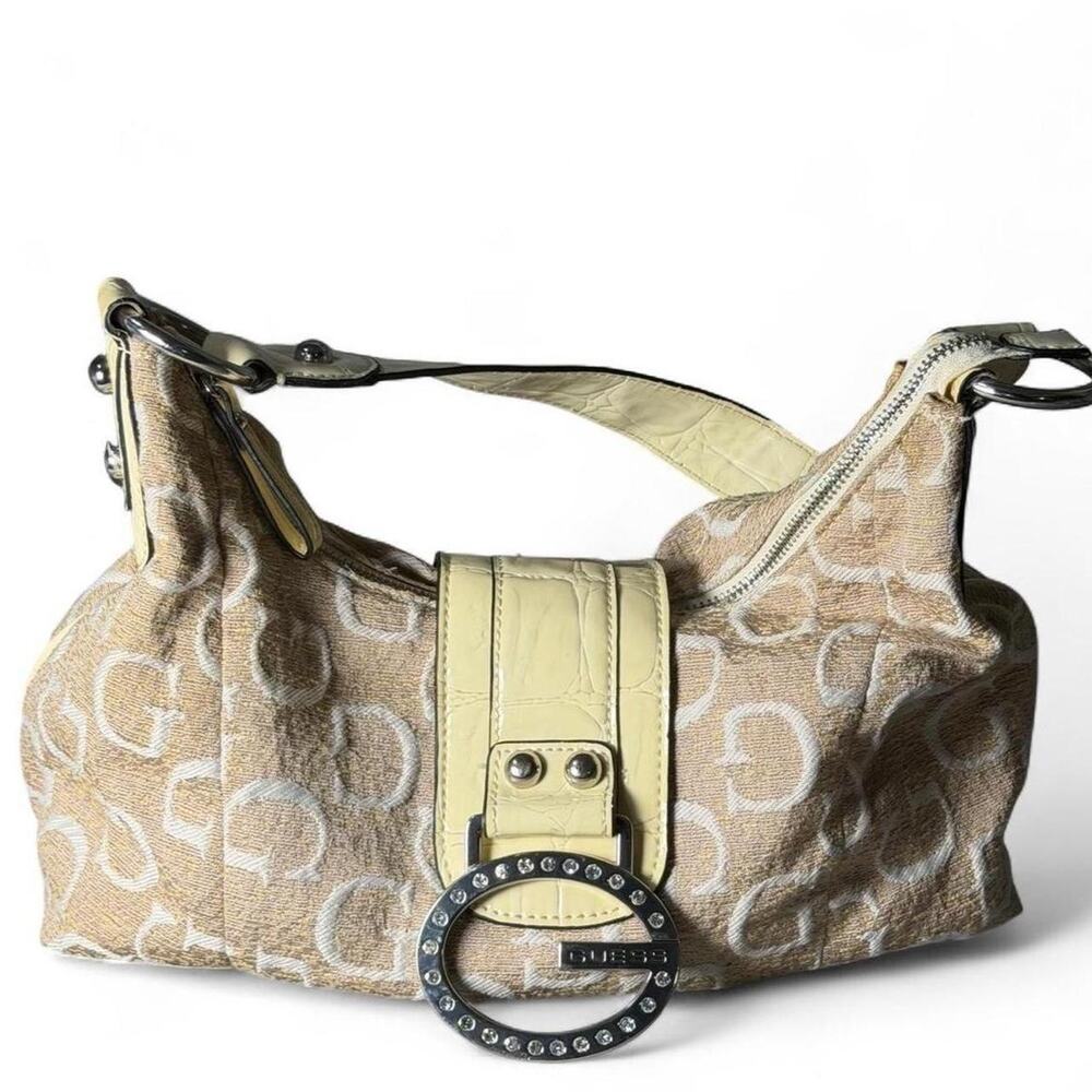 Authentic guess beige monogram y2k